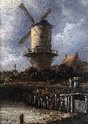 RUISDAEL, Jacob Isaackszon van The Windmill at Wijk bij Duurstede (detail) af china oil painting reproduction